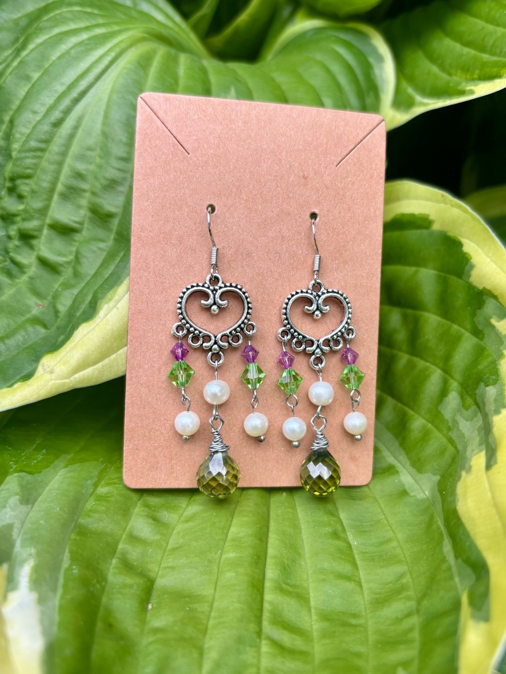 Faceted, lemon quartz earrings.